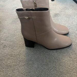 Chic Taupe Ankle Boots